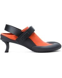 Loewe - Leather Dive Slingback Mules 45 - Lyst