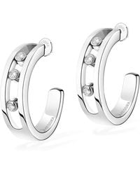 Messika - Move Classique And Diamond Hoop Earrings - Lyst