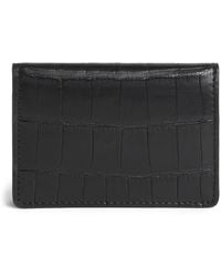Elliot Rhodes - Crocodile Leather Card Holder - Lyst