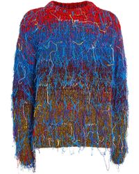 Maison Margiela - Distressed Striped Sweater - Lyst