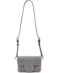 AllSaints - Suede Jupiter Cross-Body Bag - Lyst