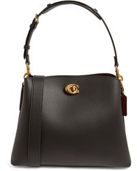 coach black bucket bolsa