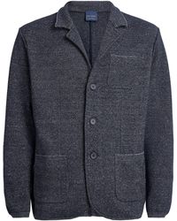 Paul & Shark - Virgin Wool-Linen Knitted Overshirt - Lyst