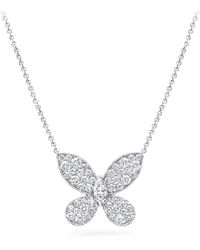 Graff - And Diamond Pavé Butterfly Small Pendant Necklace - Lyst