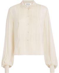 Rohe - Silk Puff-Sleeve Blouse - Lyst