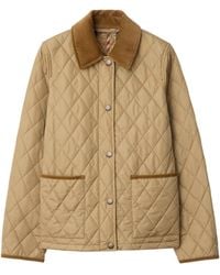 Burberry - Quilted Jacket Sand/Flax - Lyst