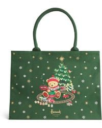Harrods - Medium Christmas Bear Tote Bag - Lyst