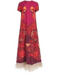 La DoubleJ - Silk Twill Swing Maxi Dress - Lyst