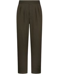 Tom Ford - Cotton-Silk Stripe Tailored Trousers - Lyst