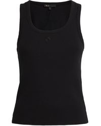 Maje - Stretch-Cotton Rib-Knit Tank Top - Lyst