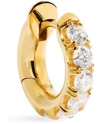 Spinelli Kilcollin - And Pavé Diamond Macro Single Hoop Earring - Lyst