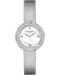Chaumet - Stainless Steel And Diamond Hortensia Watch - Lyst