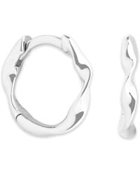 Astrid & Miyu - Small Twist Hoop Earrings - Lyst