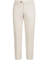 Brunello Cucinelli - Pima Cotton Comfort Gabardine Trousers - Lyst