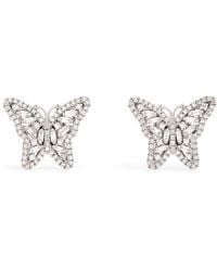 Suzanne Kalan - And Diamond Bold Butterfly Stud Earrings - Lyst