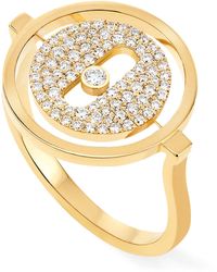 Messika - Yellow Gold And Diamond Lucky Move Ring - Lyst