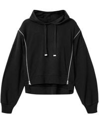 AllSaints - Organic Cotton Zip-Detail Ciara Hoodie - Lyst
