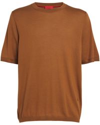 Isaia - Wool-Silk-Cashmere T-Shirt - Lyst