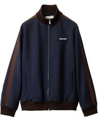 Miu Miu - Mohair-Virgin Wool Blouson Jacket - Lyst