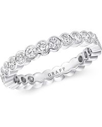 Graff - White Gold And Diamond Classic Eternity Ring - Lyst