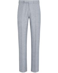 Zegna - Prince Of Wales Check Trousers - Lyst