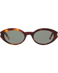 Saint Laurent - Oval Sl 567 Sunglasses - Lyst