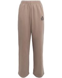 Sporty & Rich - Embroidered Crest Wide-Leg Sweatpants - Lyst