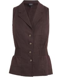 ME+EM - Linen-Blend Soft Sculpt Waistcoat - Lyst