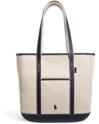 Polo Ralph Lauren - Medium Canvas Polo Pony Tote Bag - Lyst