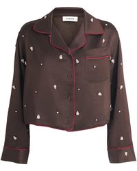 Sandro - Embellished Pyjama-Style Shirt - Lyst