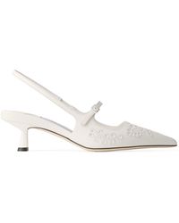 Jimmy Choo - Didi 45 Leather Slingback Pumps - Lyst