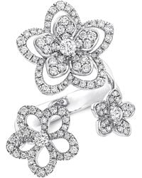 Graff - And Diamond Wild Flower Ring - Lyst