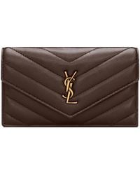 Saint Laurent - Cassandre Fragments Flap Card Holder - Lyst