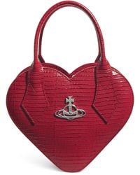 Vivienne Westwood - Croc-Embossed Leather Josephine Heart Cross-Body Bag - Lyst