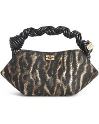 Ganni - Mini Metallic Jacquard Bou Top-Handle Bag - Lyst
