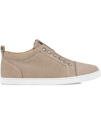 Christian Louboutin - F.a.v Fique A Vontade Leather Sneakers - Lyst