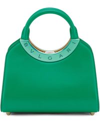 BVLGARI - Small Leather Roma Top-handle Bag - Lyst