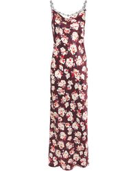 Rabanne - Silk Floral Print Maxi Dress - Lyst