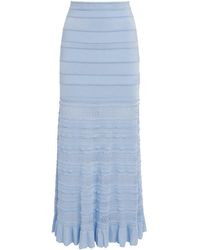 Sandro - Pointelle Maxi Skirt - Lyst