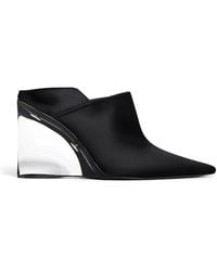 Alaïa - Satin Invisible Wedge Mules 90 - Lyst