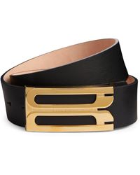 Victoria Beckham - Large Leather Frame Belt - Lyst