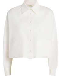 Weekend by Maxmara - Cotton Poplin Cropped Shirt - Lyst