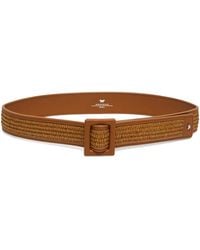 Weekend by Maxmara - Woven Leather-Trim Belt - Lyst