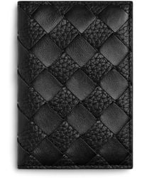 Bottega Veneta - Leather Intrecciato Flap Card Case - Lyst