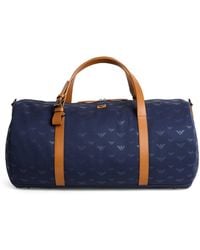 Emporio Armani - Canvas All-Over Eagle Weekend Bag - Lyst