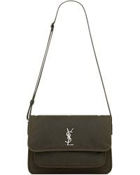 Saint Laurent - Cotton Canvas Niki Messenger Bag - Lyst