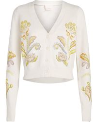 Cinq À Sept - Embroidered Nikko Cardigan - Lyst