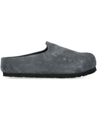 Birkenstock - Suede Amsterdam Wrapped Clogs - Lyst