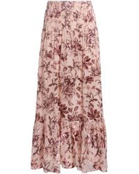 Alice + Olivia - Smocked Stevie Maxi Skirt - Lyst
