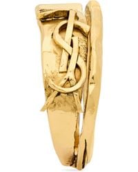 Saint Laurent - Cassandre Monogram Bangle - Lyst